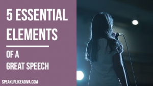 5 elements of a great speech